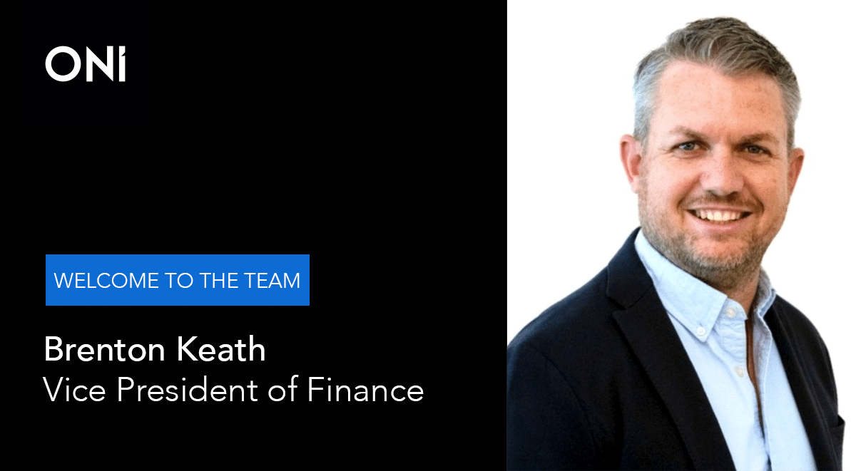 Brenton Keath Joins ONI as Vice President of Finance